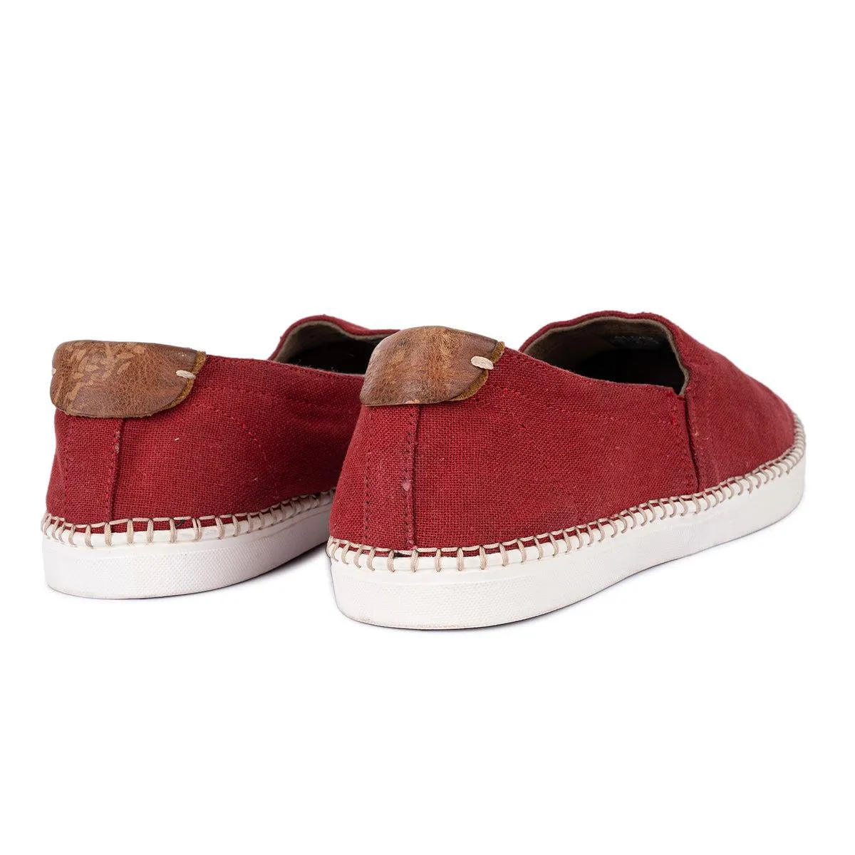 Aldo Slipon Espadrilles Fabric Red Colour For Men