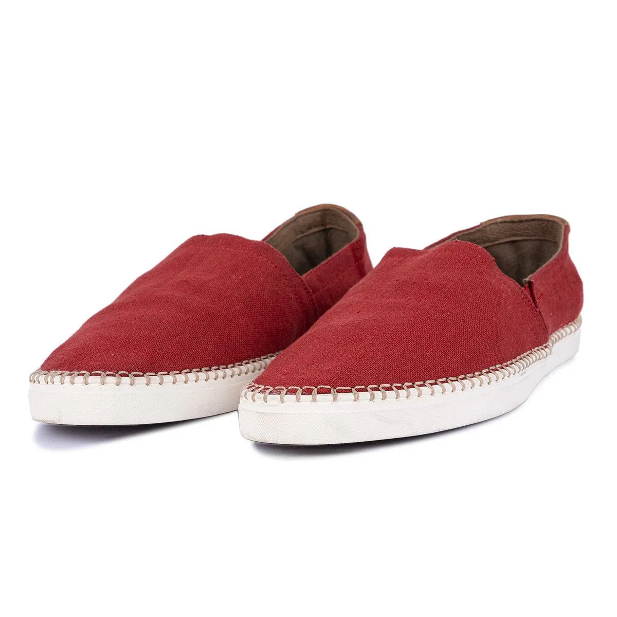 Aldo Slipon Espadrilles Fabric Red Colour For Men