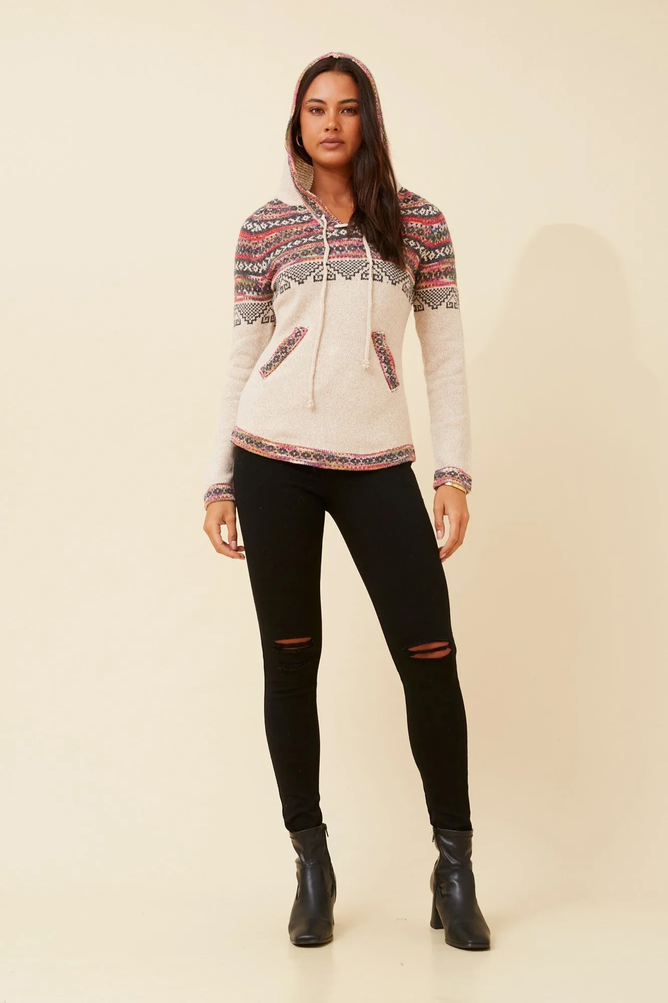 ARGEN JACQUARD KNIT PULLOVER