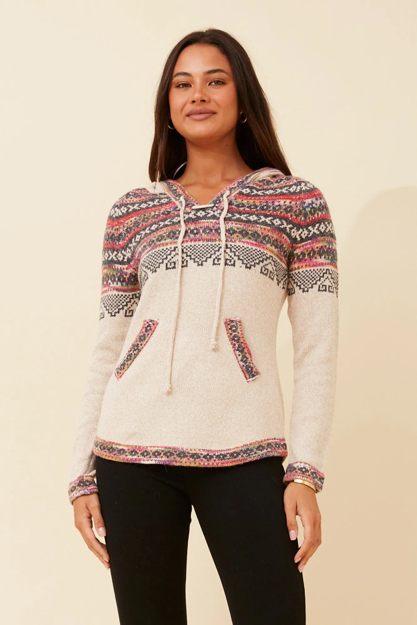 ARGEN JACQUARD KNIT PULLOVER