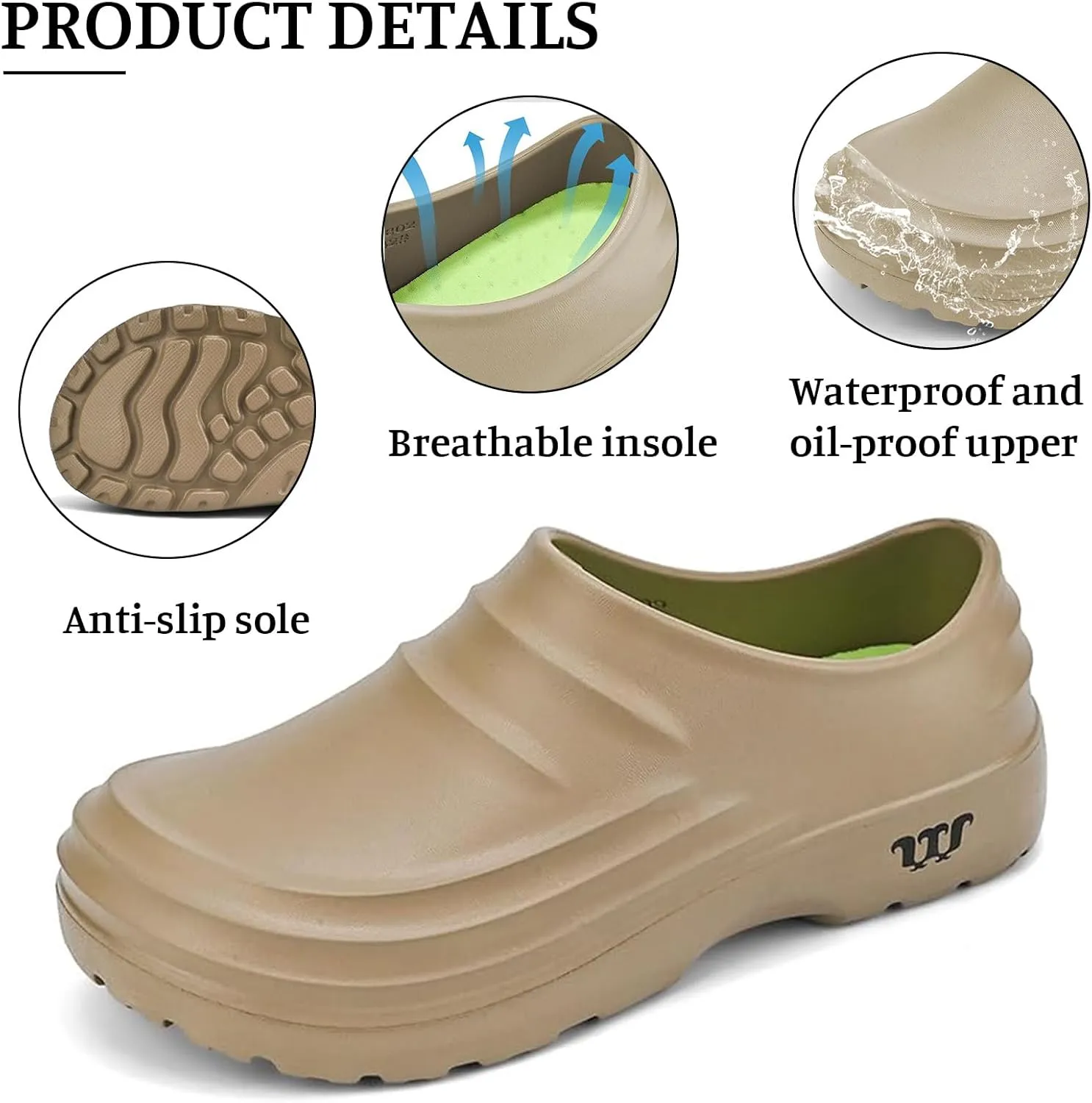 Armadillo Clogs for Men Women Oil Resistant Chef Shoe Comfortable Nursing Slip Resistant Work Shoe Lightweight Waterproof Armadillo Clogs for Kitchens Healthcare Gardening