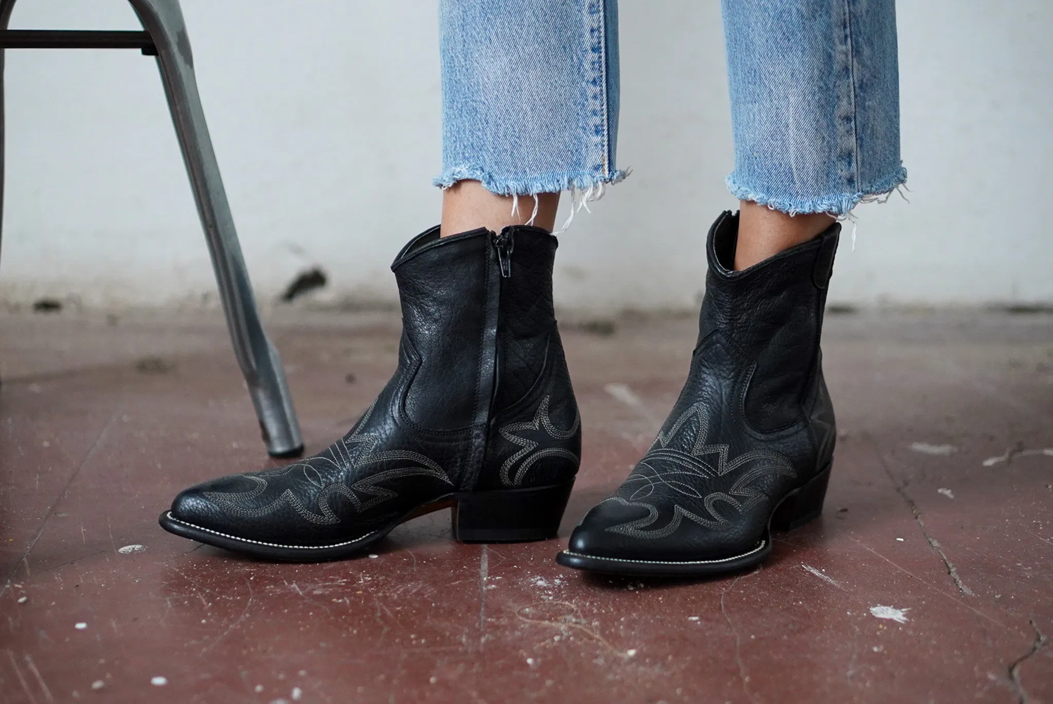 Ava Boots Pointy Toe Black