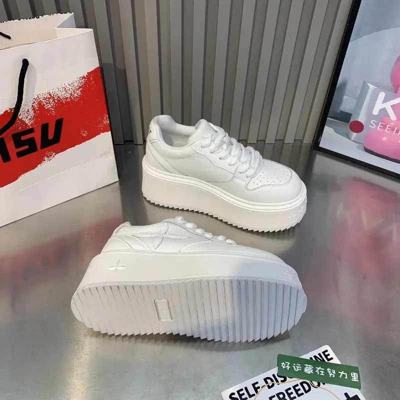 binfenxie  -  Spring and Autumn new fashion casual heightened women's trainers shoes shoes thick sole