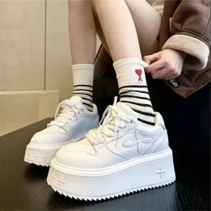 binfenxie  -  Spring and Autumn new fashion casual heightened women's trainers shoes shoes thick sole