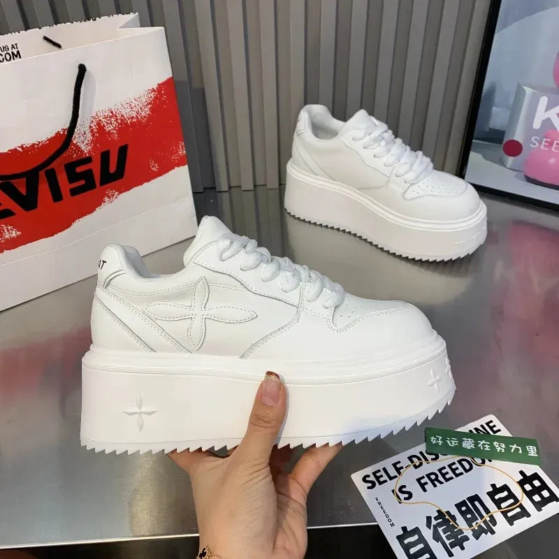 binfenxie  -  Spring and Autumn new fashion casual heightened women's trainers shoes shoes thick sole