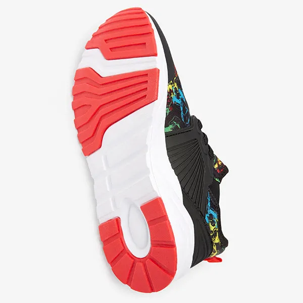 Black Marvel® Avengers Elastic Lace Trainers (Older Boys)