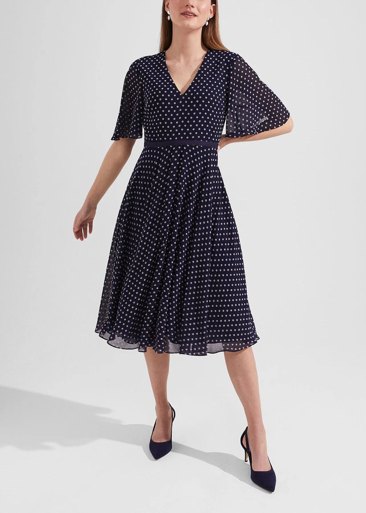 Celia Dress 0223/5854/9045l00 Navy-Pale-Pink