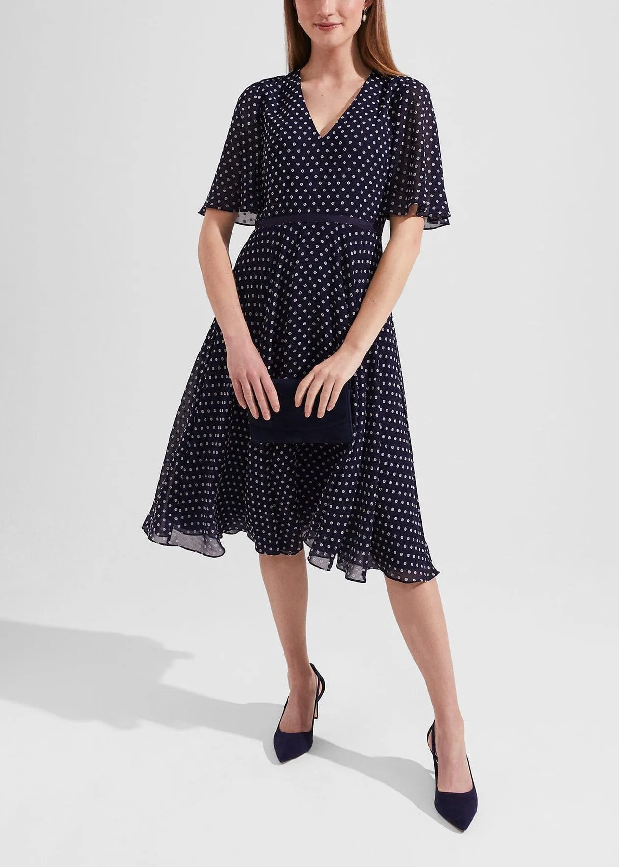 Celia Dress 0223/5854/9045l00 Navy-Pale-Pink