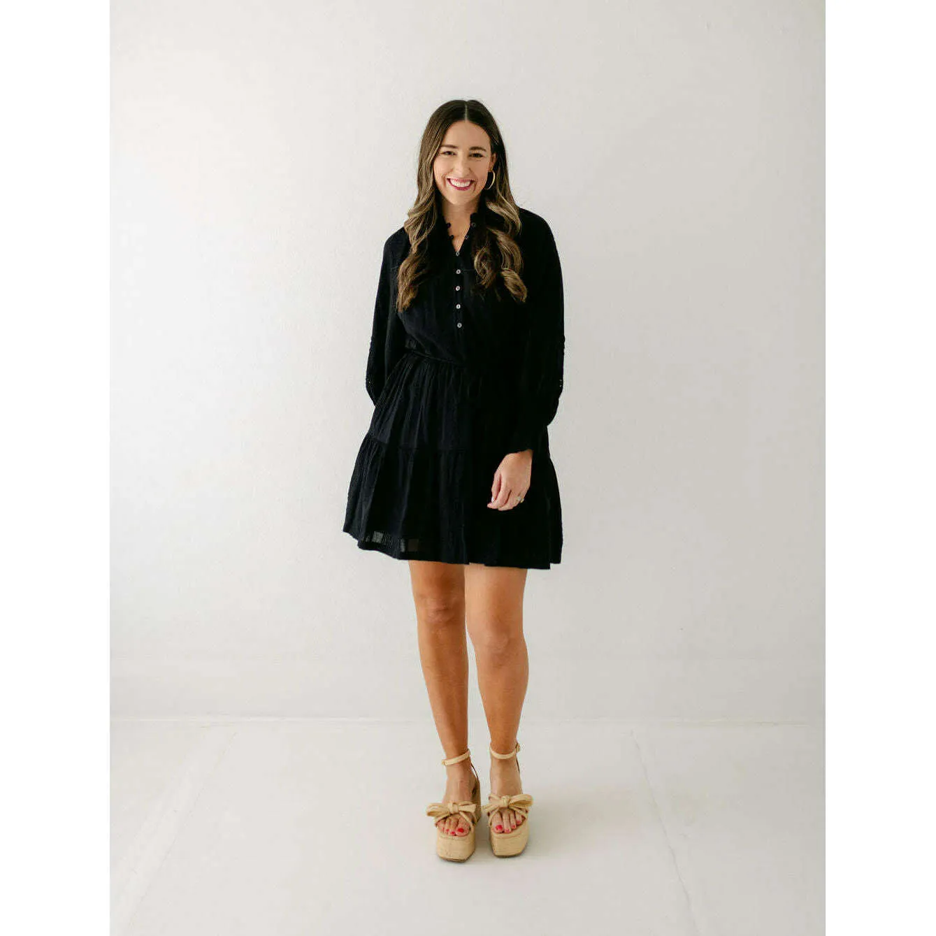 Cleobella Meadow Mini Dress in Black