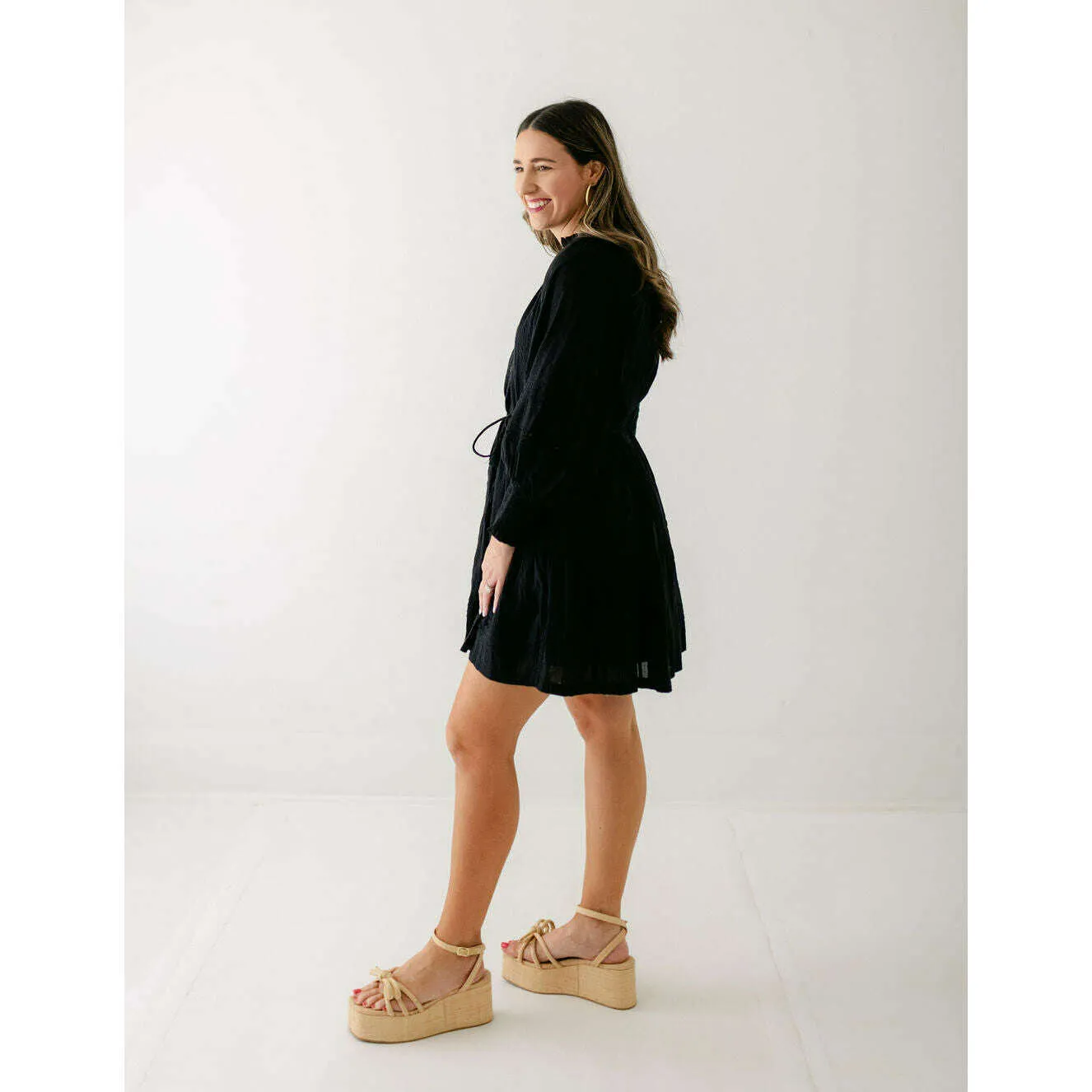 Cleobella Meadow Mini Dress in Black