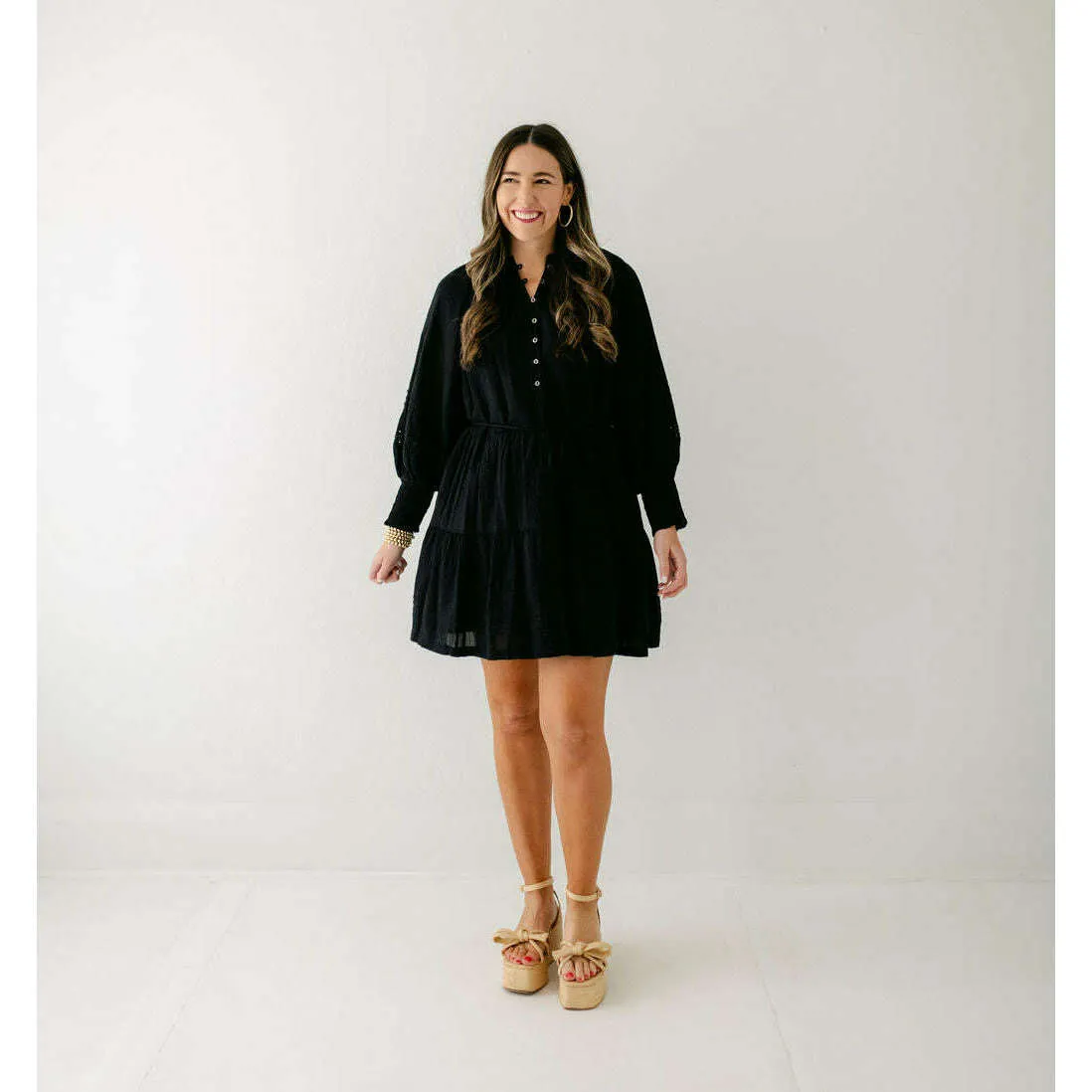 Cleobella Meadow Mini Dress in Black