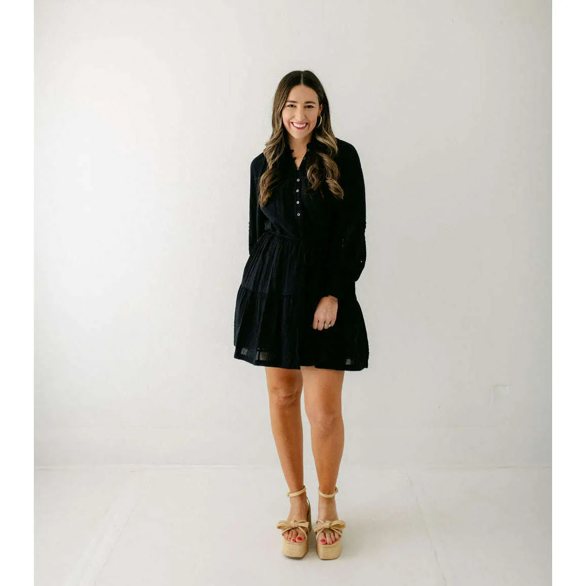 Cleobella Meadow Mini Dress in Black