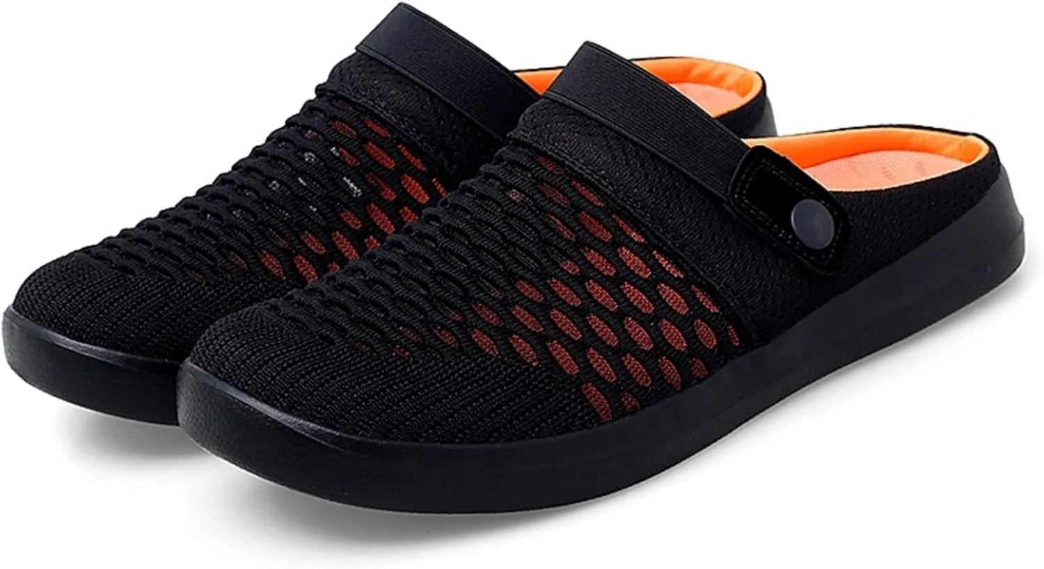 Clogs for Women Summer Casual Slip-on Mesh Mules Shoes Breathable Hollow Out Slippers Comfortable Closed Toe Sandals Fashion Open Back Slip On Shoes Lightweight Walking Slippers