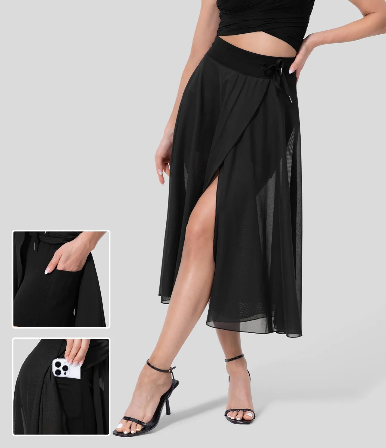 Eliara - Versatile High Waist 2-in-1 Skirt