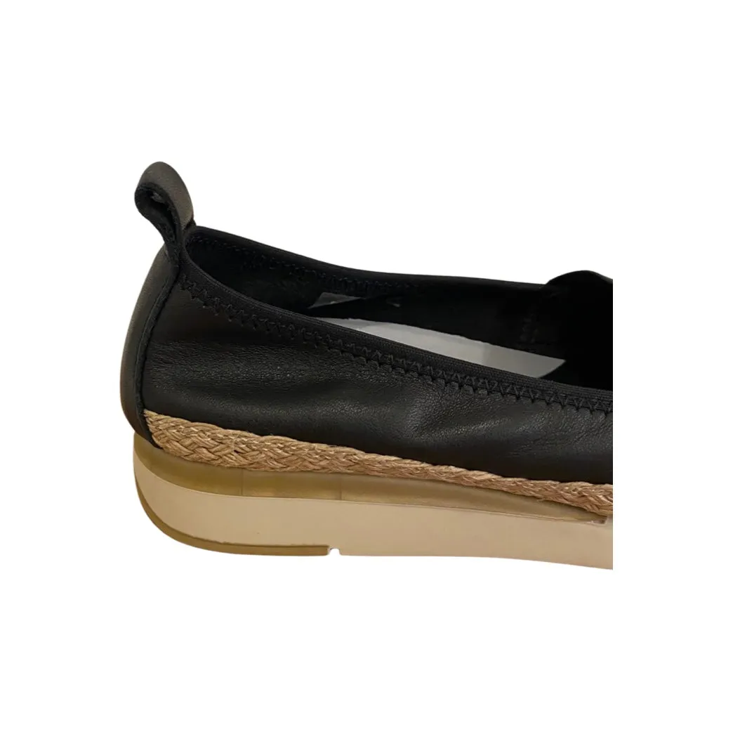Fastest Black Leather Flat
