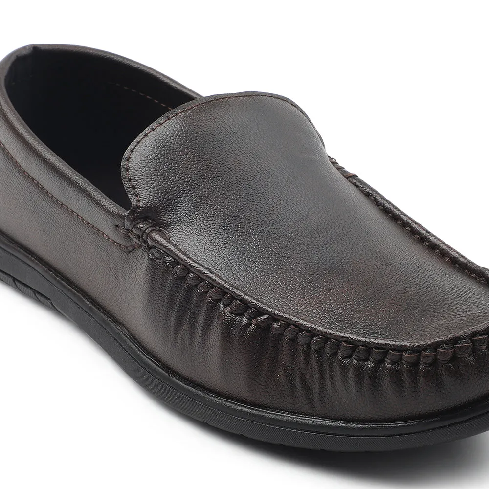 Fortune Brown Formal Loafers For Men CLASSIK-1E By Liberty