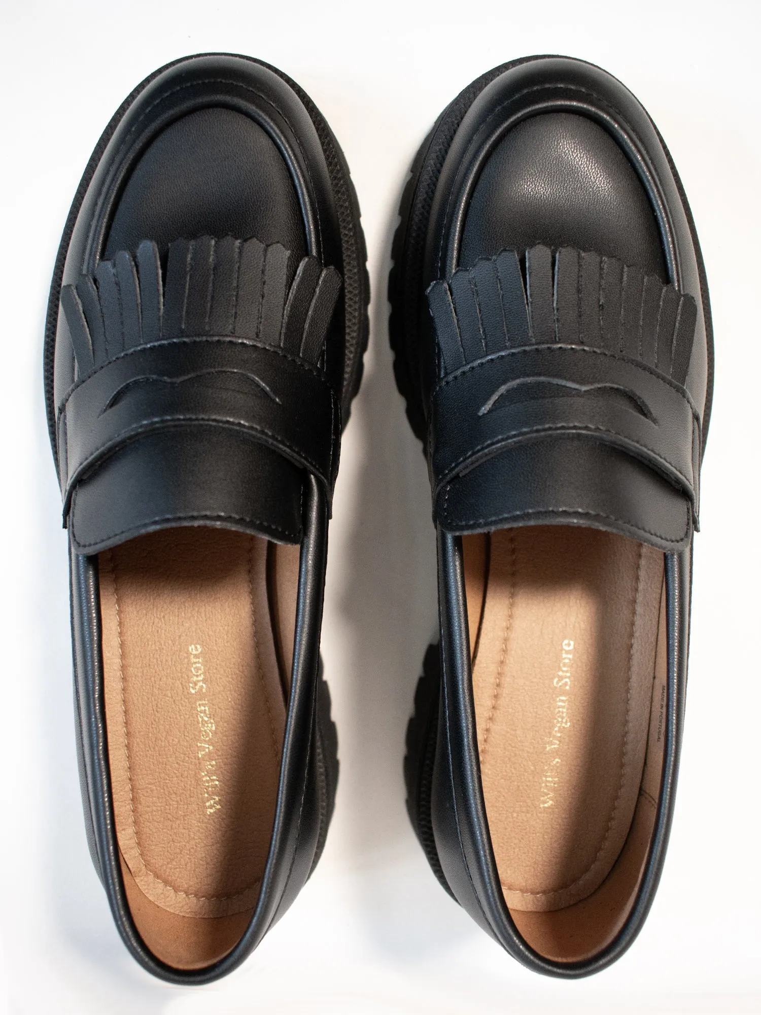 Fransen-Loafer mit Gleissohle