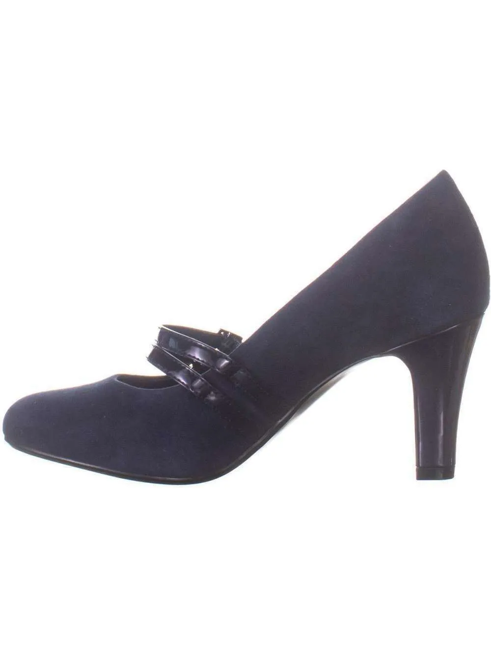 Giani Bernini Womens Vallay Leather Closed Toe Mary Jane Pumps Blue Shoe Size 6