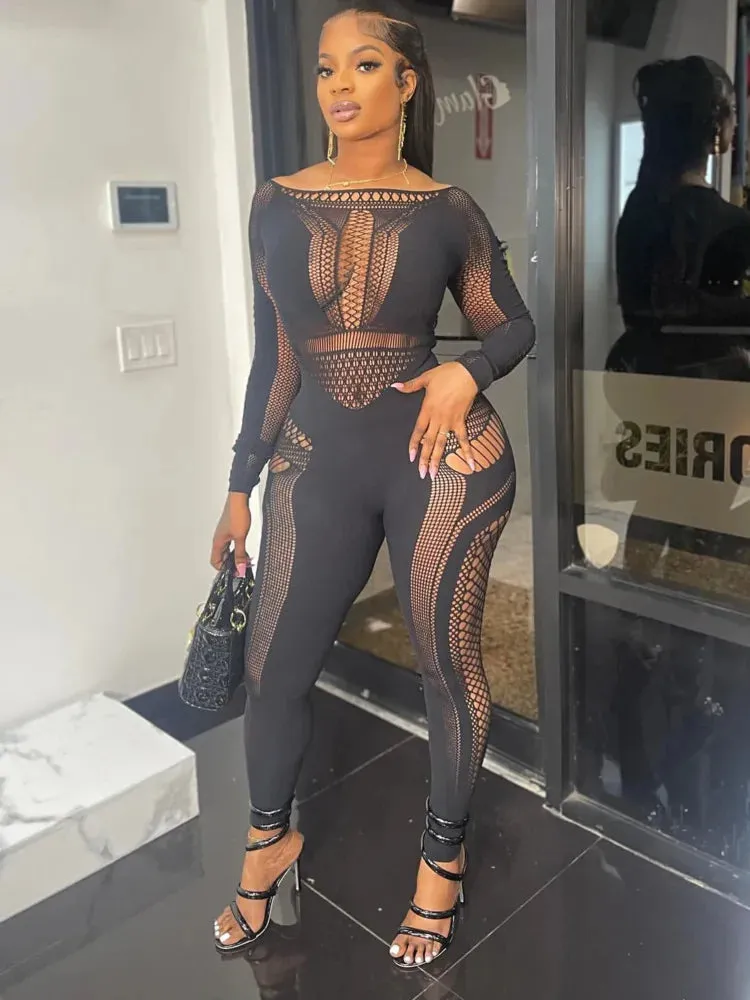 Hollow Out Seductive Jumpsuit