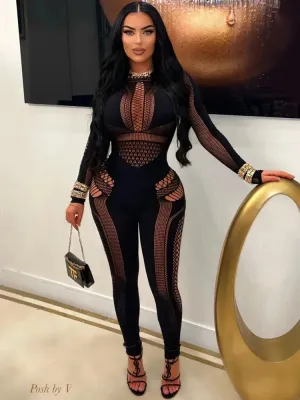 Hollow Out Seductive Jumpsuit