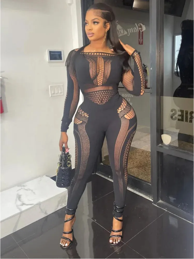 Hollow Out Seductive Jumpsuit