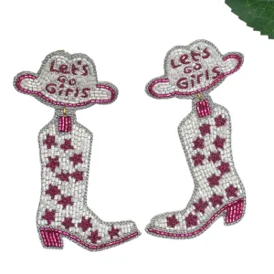 Let's Go Girls Beaded Boots