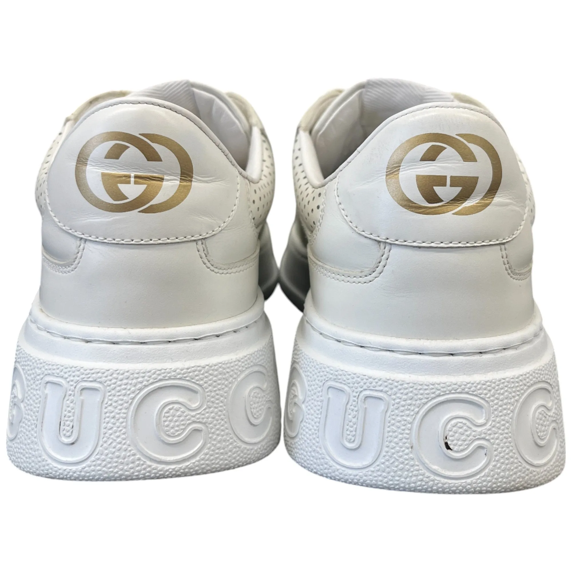 Men's Gg Embossed Low Trainers White Size EU 42 / UK 8