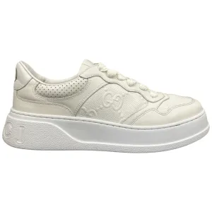Men's Gg Embossed Low Trainers White Size EU 42 / UK 8