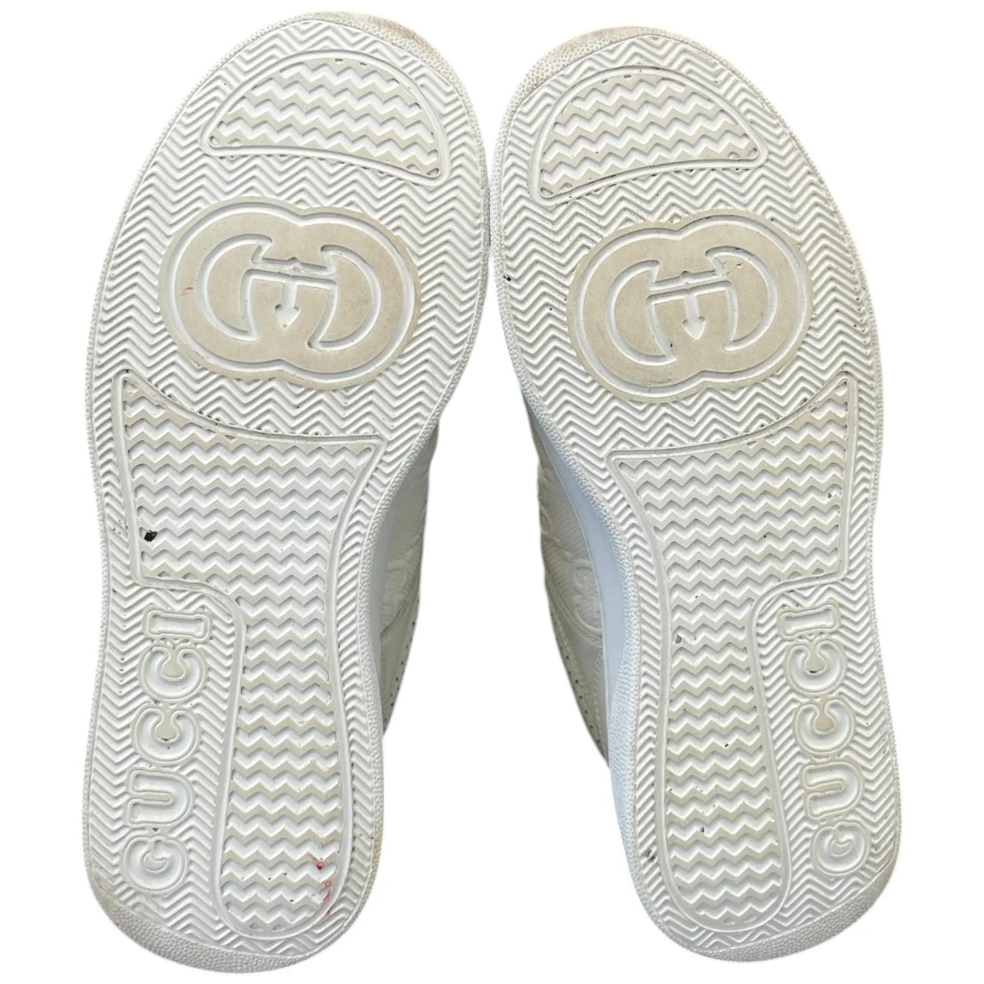 Men's Gg Embossed Low Trainers White Size EU 42 / UK 8