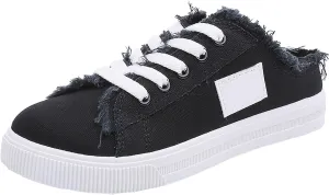 Mules for Women 2025 Casual Lightweight Canvas Mules Fashion Comfortable Slip On Sneaker Comfort Non Slip Backless Sneakers Elegant Walking Shoes Classic Work Shoes