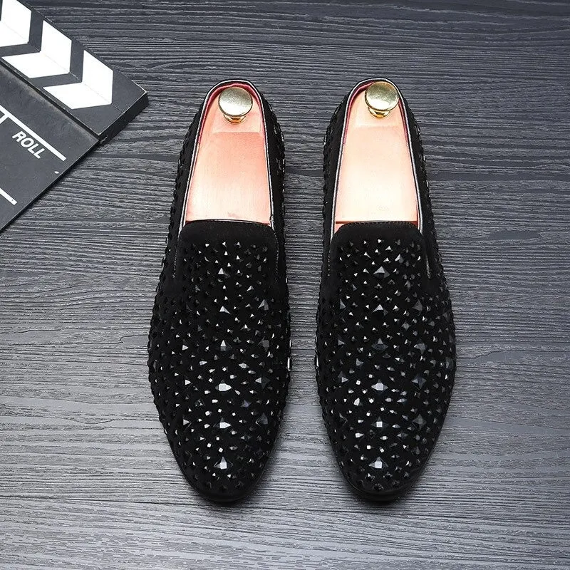 New Arrival Trendy Pointed Toe Luxury Rhinestone Moccasins -Jack Marc