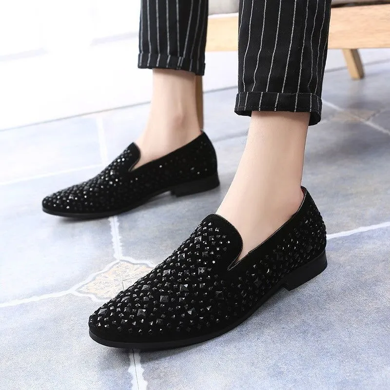 New Arrival Trendy Pointed Toe Luxury Rhinestone Moccasins -Jack Marc