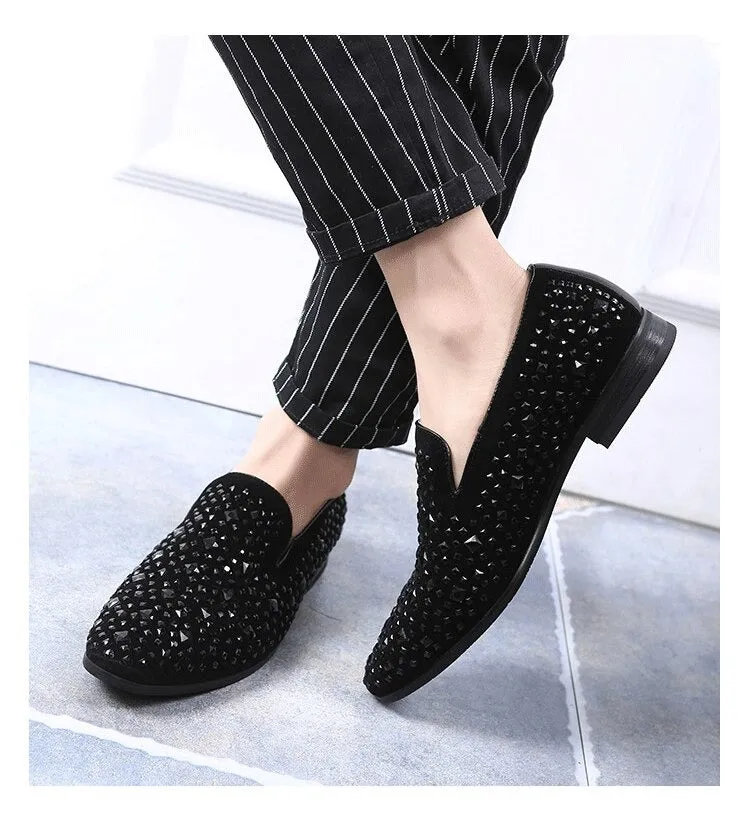 New Arrival Trendy Pointed Toe Luxury Rhinestone Moccasins -Jack Marc