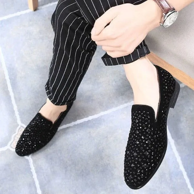 New Arrival Trendy Pointed Toe Luxury Rhinestone Moccasins -Jack Marc