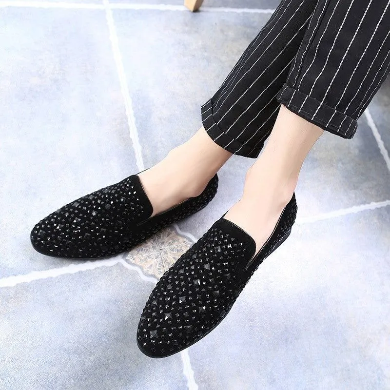 New Arrival Trendy Pointed Toe Luxury Rhinestone Moccasins -Jack Marc