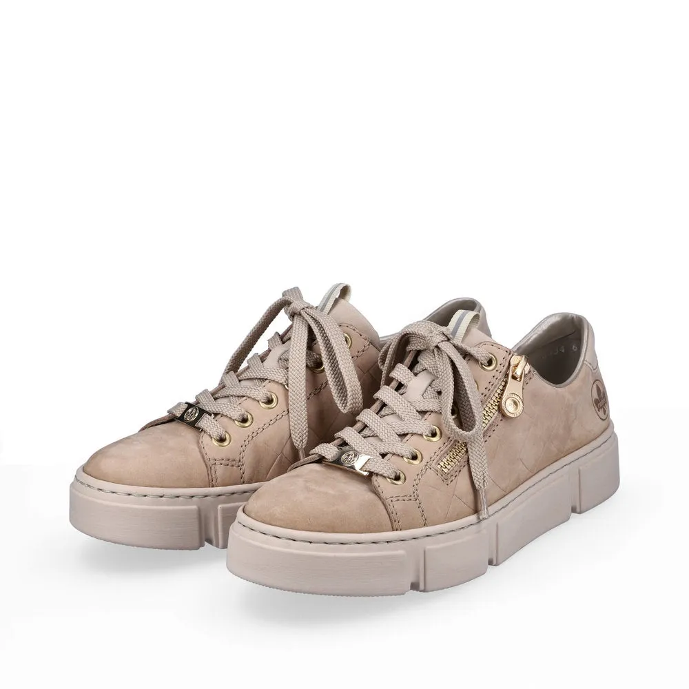 Rieker Ladies Lace Up Chunky Sole Sneaker