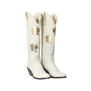 San Antonio Rose Cream   Gold Women's Cowboy Boot
