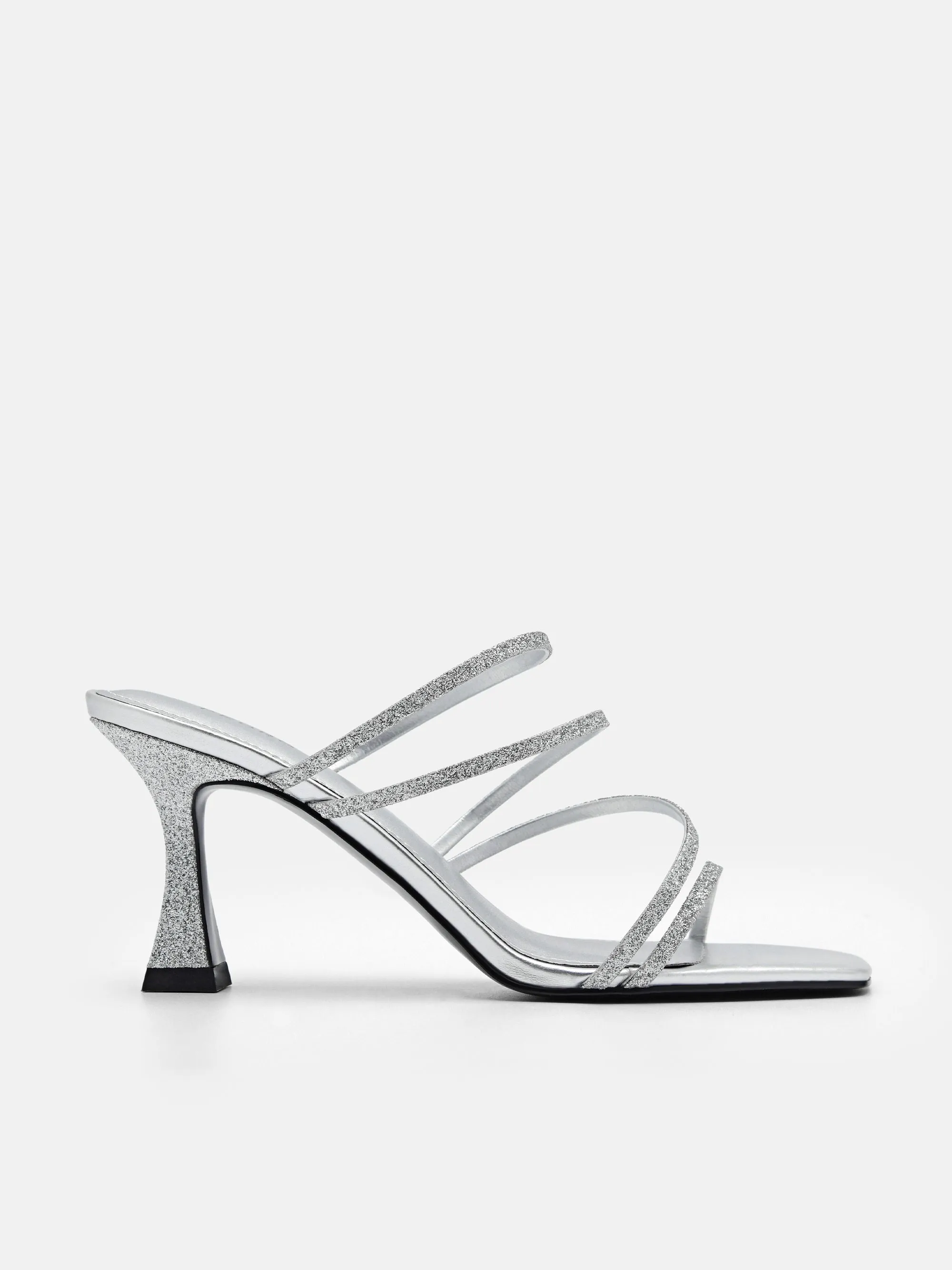 Savannah Glitter Heel Sandals