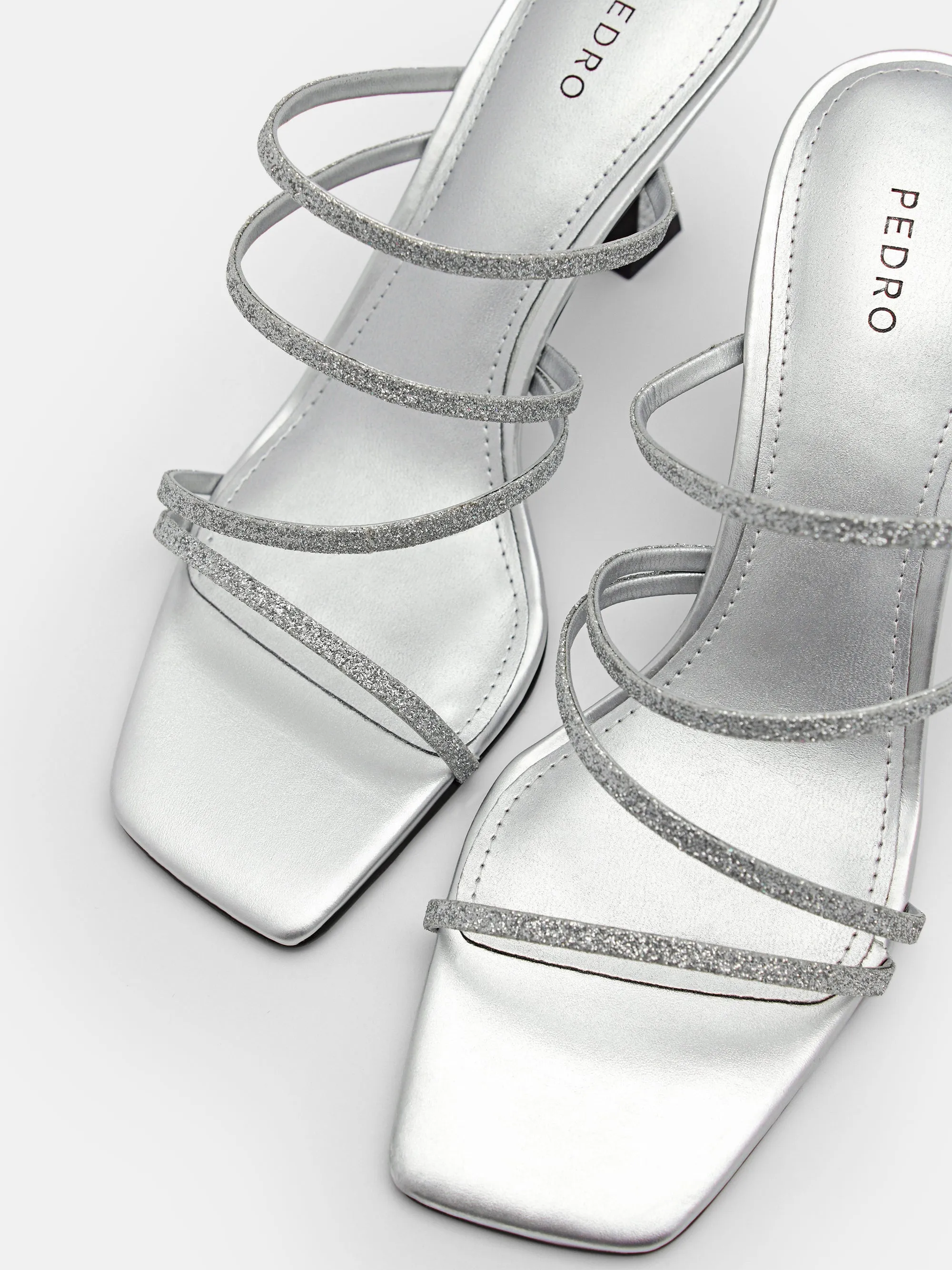 Savannah Glitter Heel Sandals