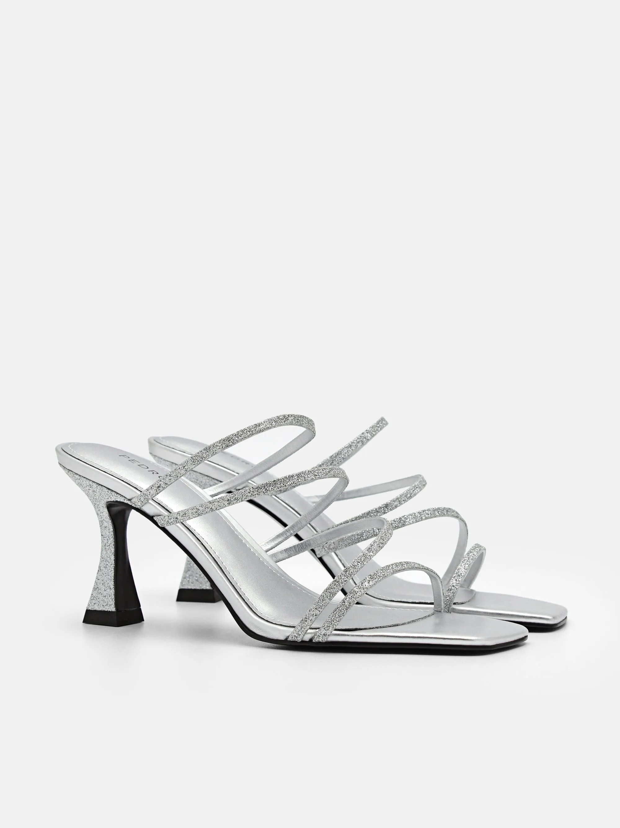 Savannah Glitter Heel Sandals
