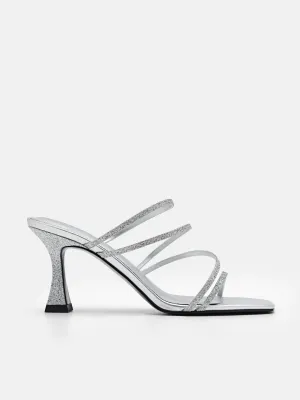 Savannah Glitter Heel Sandals