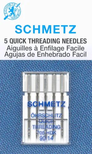 SCHMETZ quick threading needles - 90/14 carded 5 pieces