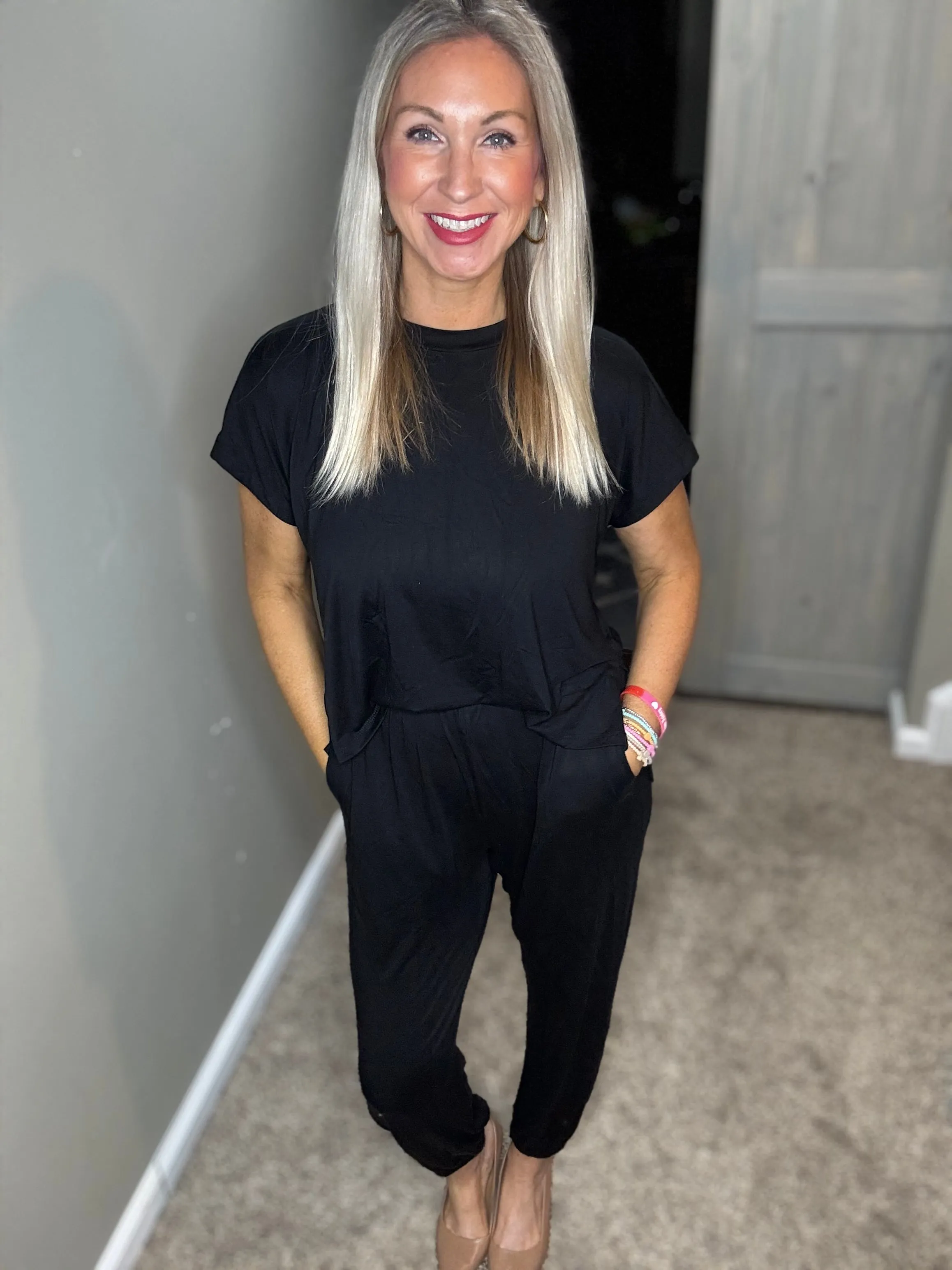 Short Sleeve Jumpsuit