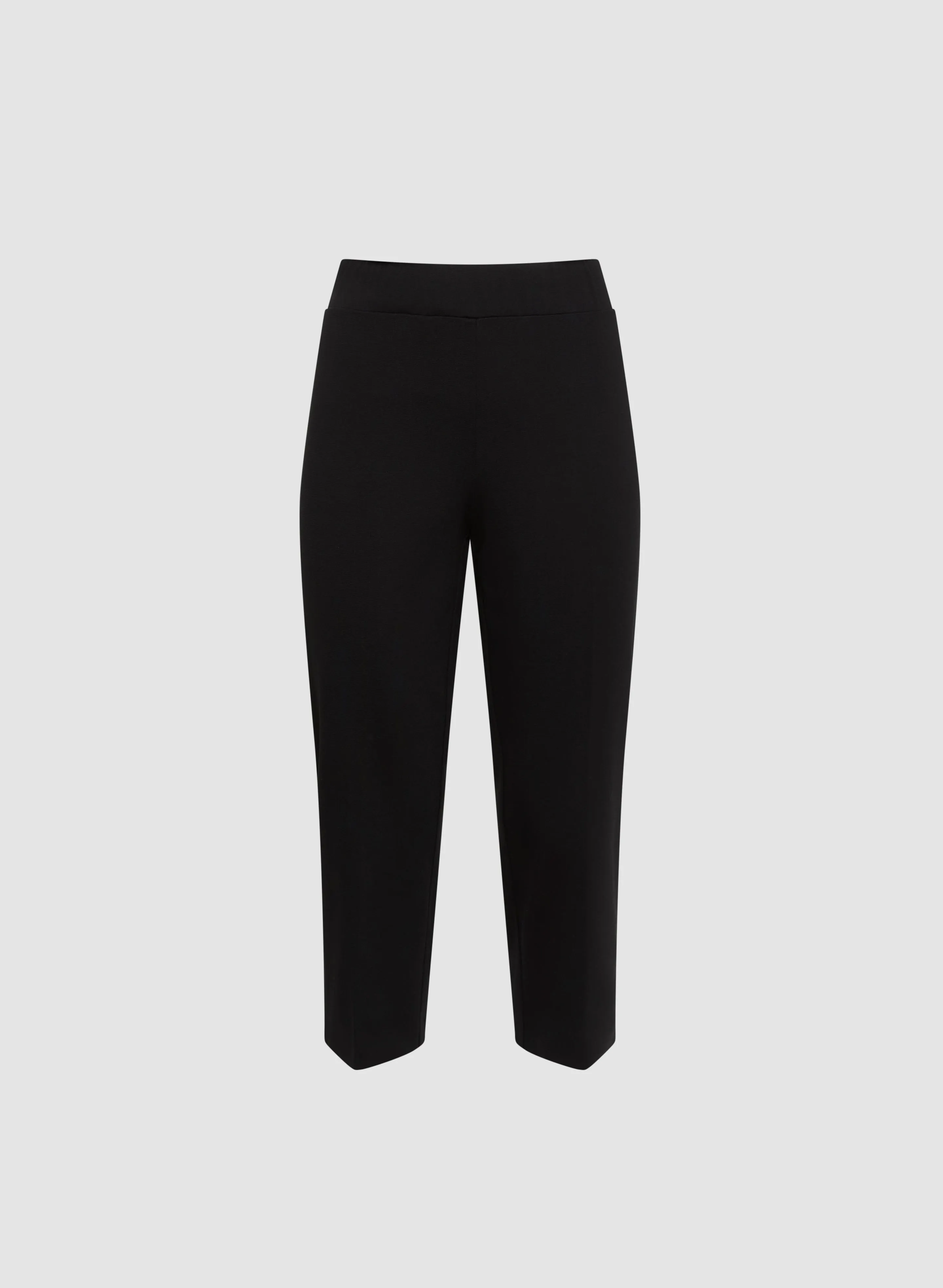 Slit Detail Straight-Leg Capris