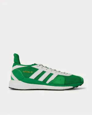 Tokio Solar Leather-Trimmed Mesh and Suede  Green low top sneakers