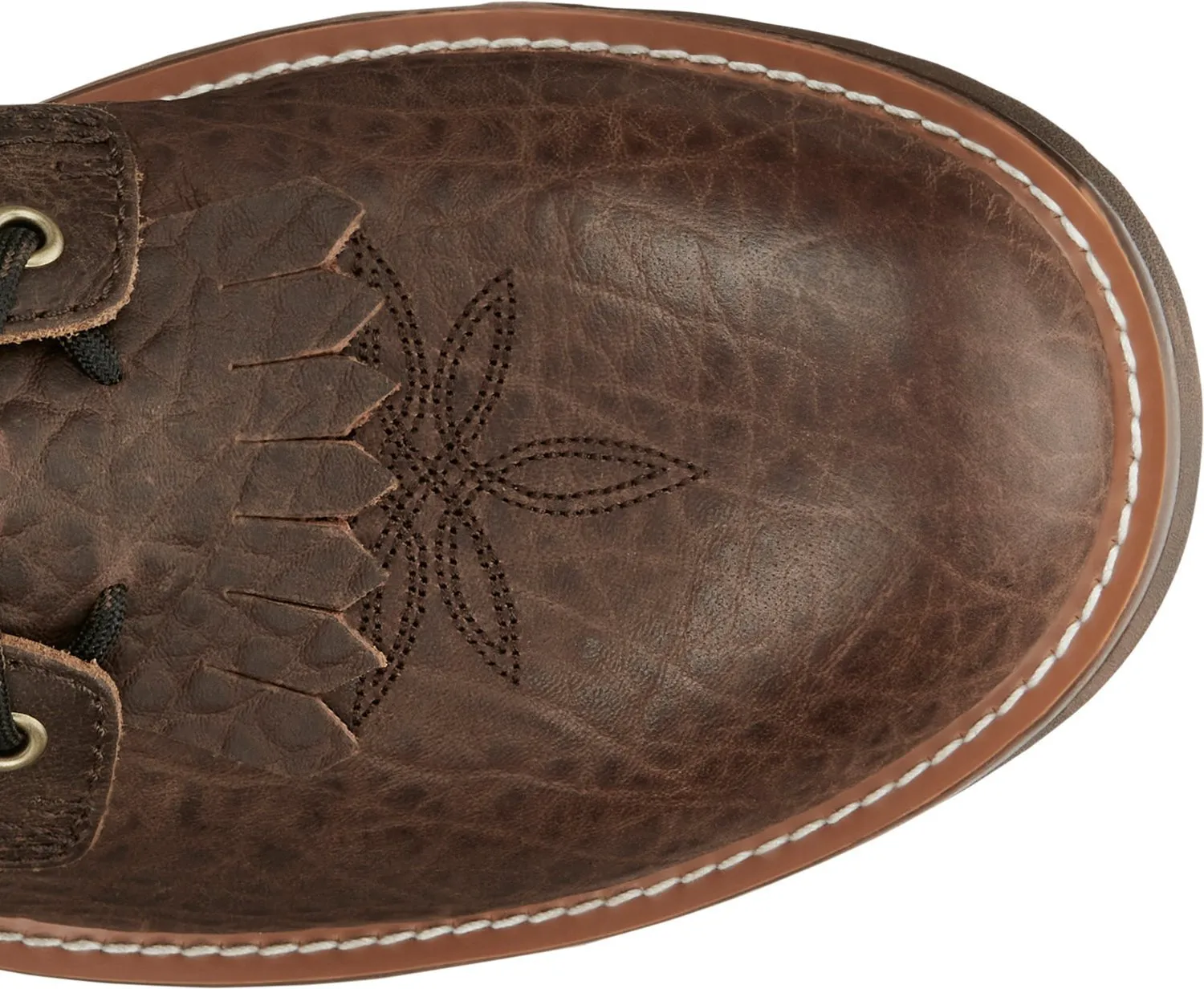 Tony Lama 8in WP CT Lacer Mens Dark Brown Timber Leather Cowboy Boots