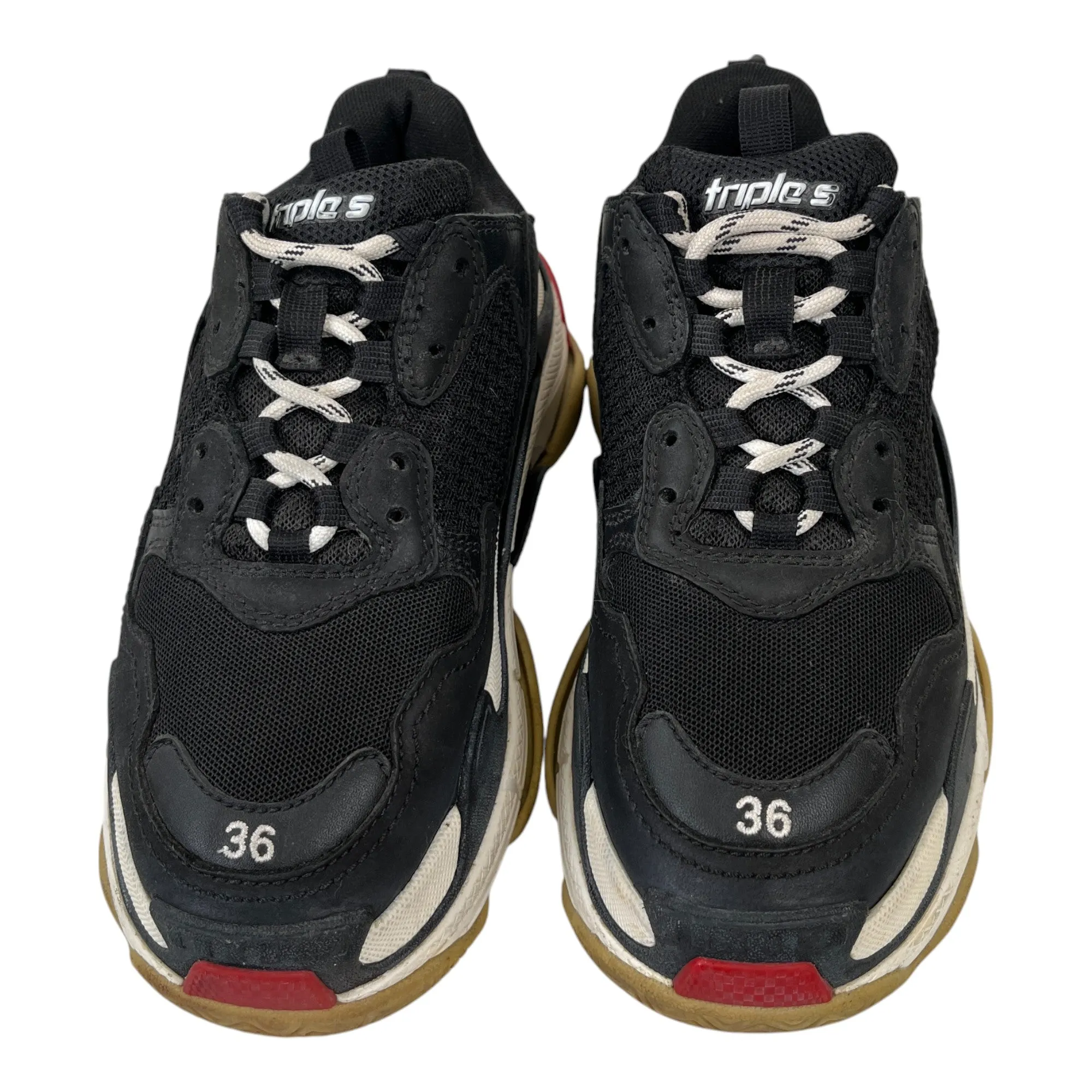 Women's Triple S Low Trainers Black Size EU 36 / UK 3