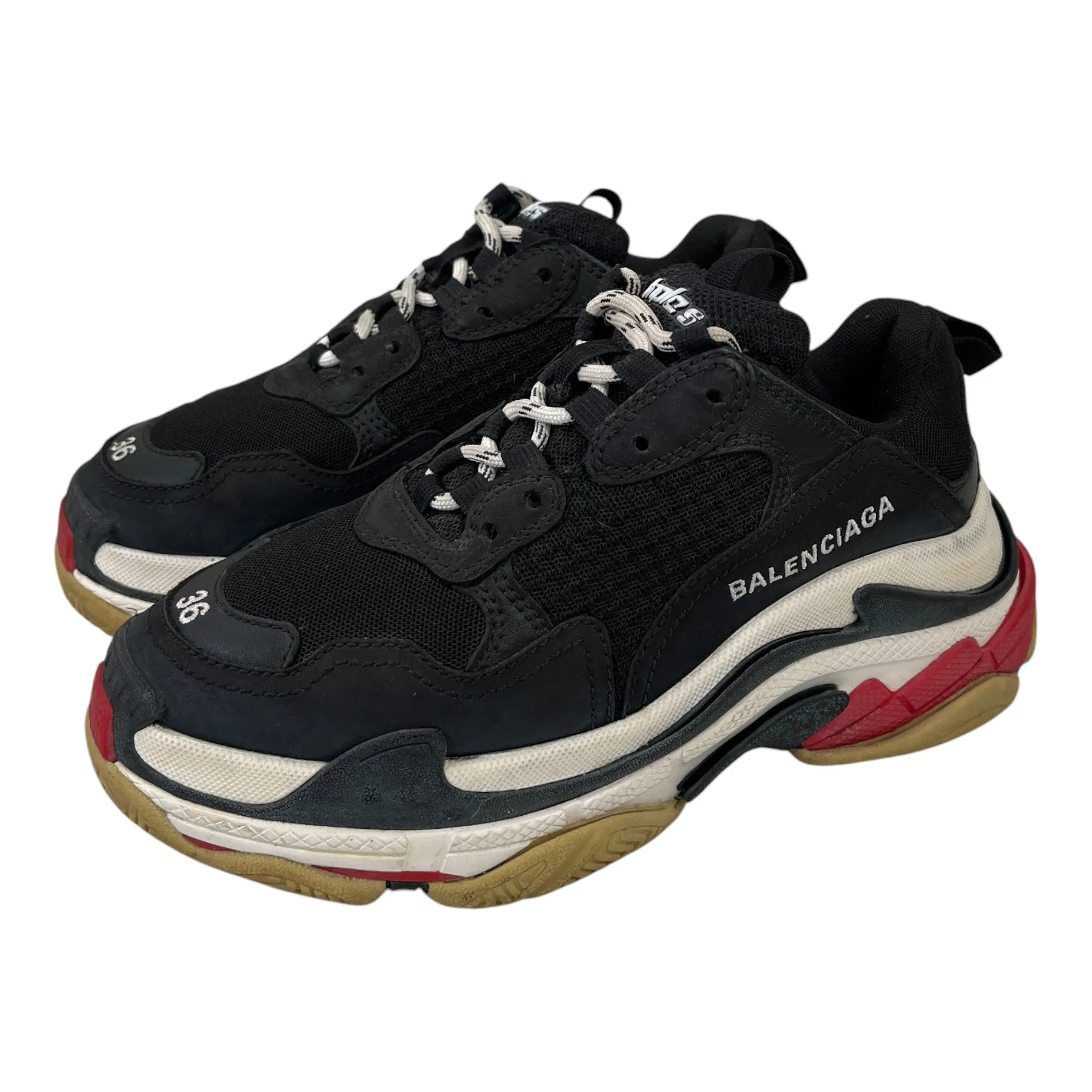 Women's Triple S Low Trainers Black Size EU 36 / UK 3