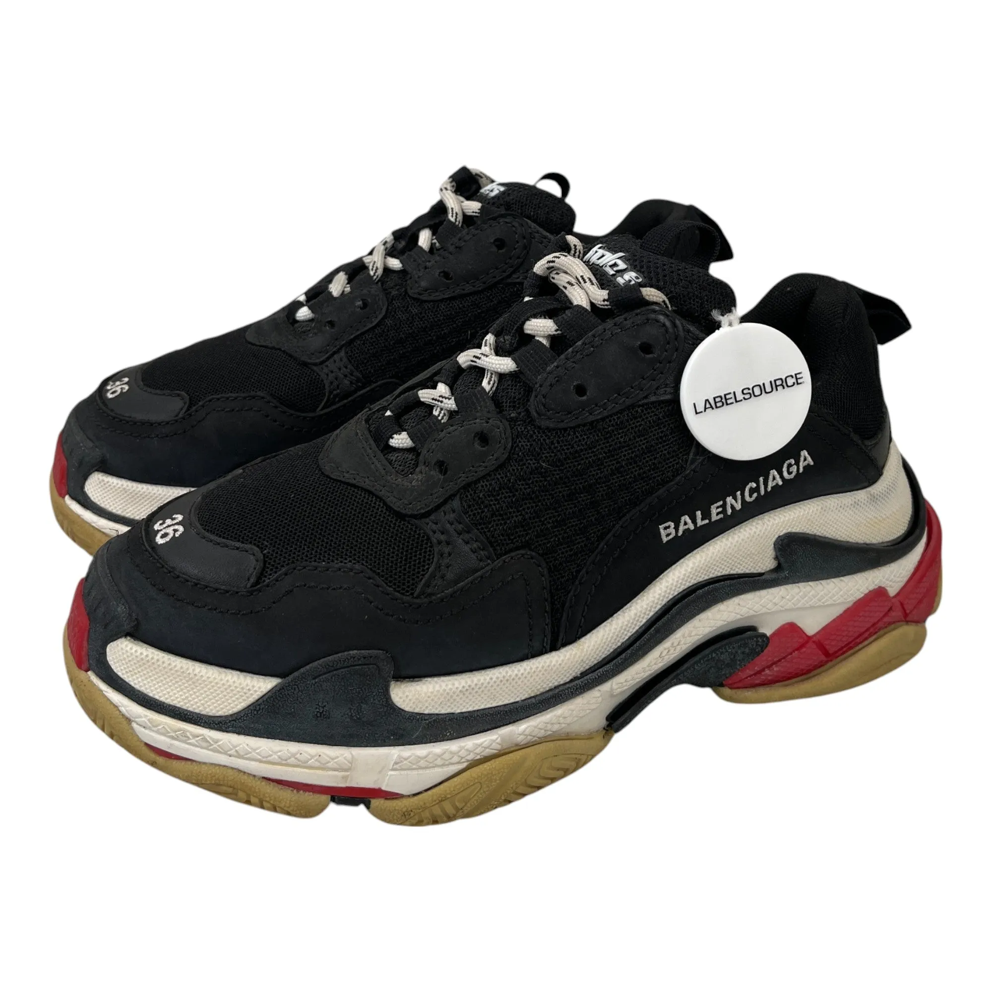 Women's Triple S Low Trainers Black Size EU 36 / UK 3
