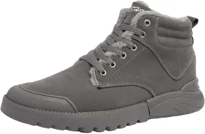 Work Boots for Men Waterproof Hiking Sneakers Zip Up Fur Lined Women's Safety Shoes Food Service Outdoor Botas Waterproof Soft Toe Work Hike Grounded Footwear